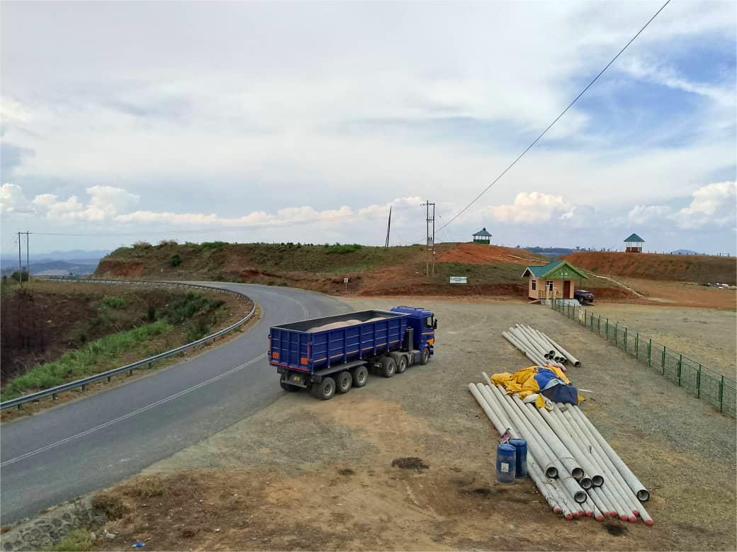 Civil Engineering Excellence - Drone view of Hamerkop civil works and road construction site