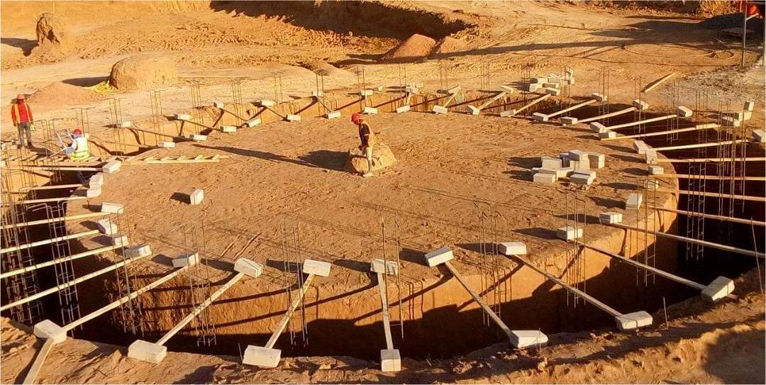 Building Tanzania's Infrastructure – Hamerkop construction site, drone view